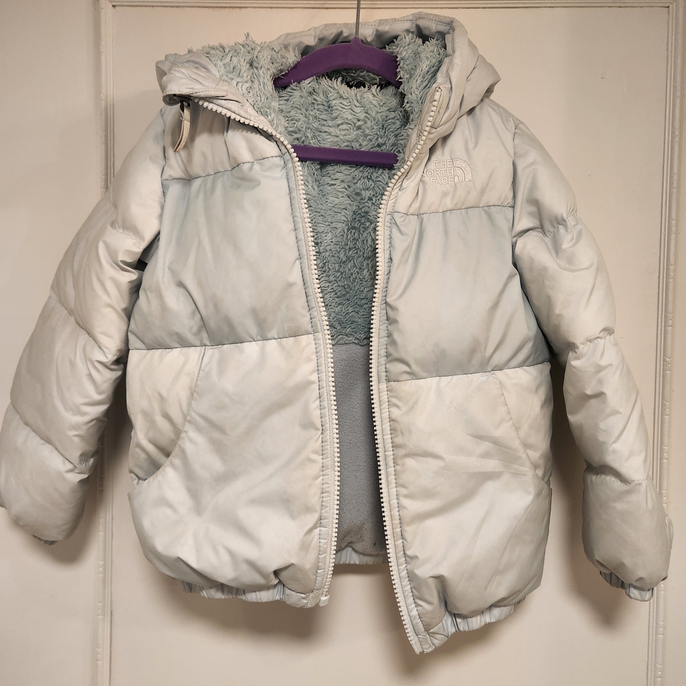 The North Face Kids Light Blue Puffer Jacket